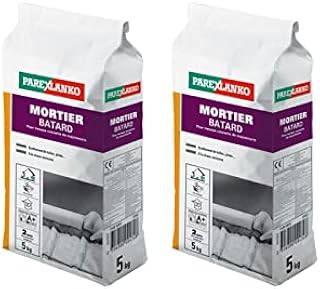 Parexlanko Lot de 2 Mortiers bâtard 5kg