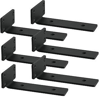 Equerre Etagere Murale,equerre fixation 20cm, Support etagere murale,Equerre Charge Lourde,Support étagère Murale ,Lot de 6