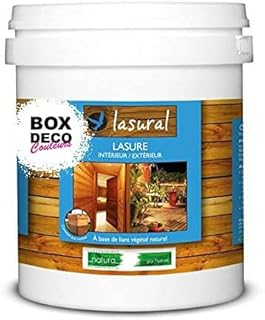 Lasure naturelle bio bois intérieur et extérieur écologique Lasural Natura - 1L, Incolore