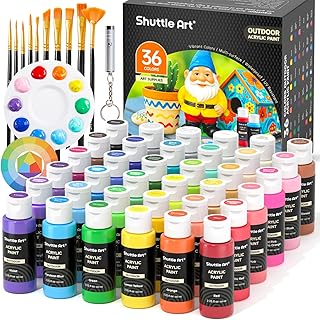 Les tendances de peinture extérieure pour un jardin moderne et accueillant Shuttle Art Peinture Acrylique pour Extérieur 36 C