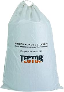 ATS KMF Sacs en laine de verre, fibres minérales, déchets de fibres minérales, laine isolante, 140 x 220 cm (1 pièce)