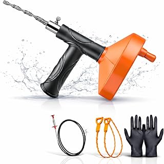 Furet Déboucheur Canalisation [10M]—Convient pour les tuyaux, les cuisines, les salles de bains, les cabines de douche, les toilettes et le débouchage des tuyaux bouchés.Lot de 5-Spirale de nettoyage