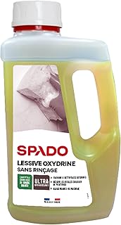 SPADO PRO - Lessive nettoyage sans rinçage - Multi surfaces - Nettoie, dégraisse et décrasse - manuel ou en machine - sans phosphate - sans conservateur - liquide - 1L - Fabriqué en France