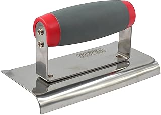 Faithfull SGTEDGESS Soft-Grip EdGing Trowel 6-inch x 3-inch, acier inoxydable