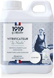 1919 BY MAULER - Vitrificateur Parquet & escalier haute résistance - Le Nude - Ultra Mat invisible - 5L - protection taches, rayures, usure longue durée